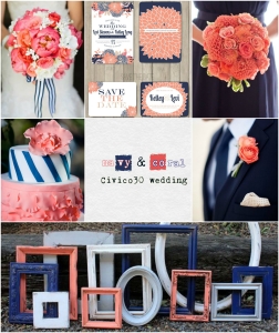 navy&coral palette
